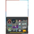 Foto ilustrativa Caderno Brochura Capa Dura Universitário Meia Pauta Ao Alto X-Racing 40 Folhas