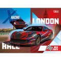 Foto ilustrativa Caderno Brochura Capa Dura Universitário Meia Pauta Ao Alto X-Racing 40 Folhas