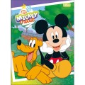 Foto ilustrativa Caderno Brochura Capa Dura Universitário Mickey 80 Folhas
