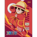 Foto ilustrativa Caderno Brochura Capa Dura Universitário One Piece 48 Folhas