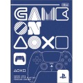 Foto ilustrativa Caderno Brochura Capa Dura Universitário PlayStation 80 Folhas