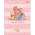 Foto ilustrativa Caderno Brochura Capa Dura Universitário Pooh 80 Folhas