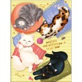 Foto ilustrativa Caderno Brochura Capa Dura Universitário Purrfect Cats 80 Folhas