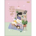 Foto ilustrativa Caderno Brochura Capa Dura Universitário Purrfect Cats 80 Folhas