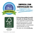 Foto ilustrativa Caderno Brochura Capa Dura Universitário Scarlet 80 Folhas