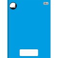 Foto ilustrativa Caderno Brochura Capa Dura Universitário sem Pauta Pepper Azul 80 Folhas