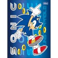 Foto ilustrativa Caderno Brochura Capa Dura Universitário Sonic 48 Folhas