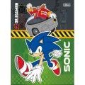 Foto ilustrativa Caderno Brochura Capa Dura Universitário Sonic 80 Folhas