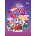 Foto ilustrativa Caderno Brochura Capa Dura Universitário Spice Kids Feminino 80 Folhas