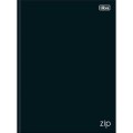 Foto ilustrativa Caderno Brochura Capa Dura Universitário Zip Preto 80 Folhas
