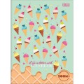 Foto ilustrativa Caderno Brochura Capa Dura Universitário Zoom+ Feminino 48 Folhas