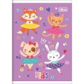 Foto ilustrativa Caderno Brochura Capa Flexível 1/4 Kids 96 Folhas