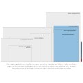 Foto ilustrativa Caderno Brochura Capa Flexível A4+ Tilibom Vermelho com Pautas Numeradas 123X 60 Folhas