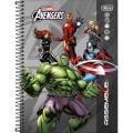 Foto ilustrativa Caderno Capa Dura Universitário 1 Matéria Avengers 80 Folhas