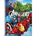 Foto ilustrativa Caderno Capa Dura Universitário 1 Matéria Avengers Fit 80 Folhas