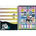 Foto ilustrativa Caderno Capa Dura Universitário 1 Matéria Mickey Real Life 80 Folhas