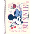 Foto ilustrativa Caderno Capa Dura Universitário 1 Matéria Minnie Fashion 80 Folhas