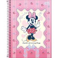 Foto ilustrativa Caderno Capa Dura Universitário 1 Matéria Minnie Fashion 80 Folhas