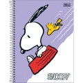 Foto ilustrativa Caderno Capa Dura Universitário 1 Matéria Snoopy Fit 80 Folhas