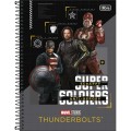 Foto ilustrativa Caderno Capa Dura Universitário 1 Matéria Thunderbolts 80 Folhas