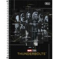 Foto ilustrativa Caderno Capa Dura Universitário 1 Matéria Thunderbolts 80 Folhas