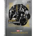 Foto ilustrativa Caderno Capa Dura Universitário 1 Matéria Thunderbolts 80 Folhas