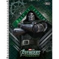Foto ilustrativa Caderno Capa Dura Universitário 10 Matérias Avengers Doomsday 160 Folhas