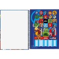 Foto ilustrativa Caderno Capa Dura Universitário 10 Matérias Avengers Fit 160 Folhas