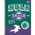 Foto ilustrativa Caderno Capa Dura Universitário 10 Matérias Avengers Fit 160 Folhas