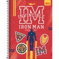 Foto ilustrativa Caderno Capa Dura Universitário 10 Matérias Avengers Fit 160 Folhas