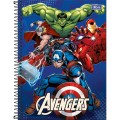 Foto ilustrativa Caderno Capa Dura Universitário 10 Matérias Avengers Fit 160 Folhas