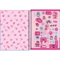 Foto ilustrativa Caderno Capa Dura Universitário 10 Matérias Lotso 160 Folhas