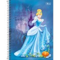 Foto ilustrativa Caderno Capa Dura Universitário 10 Matérias  Princesas Fit 160 Folhas