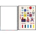 Foto ilustrativa Caderno Capa Dura Universitário 10 Matérias Spider-Man Fit 160 Folhas