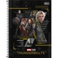Foto ilustrativa Caderno Capa Dura Universitário 10 Matérias Thunderbolts 160 Folhas