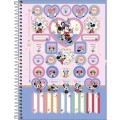 Foto ilustrativa Caderno Capa Dura Universitário Minnie Fit 1 Matéria 80 Folhas