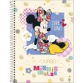 Foto ilustrativa Caderno Capa Dura Universitário Minnie Fit 1 Matéria 80 Folhas