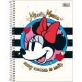Foto ilustrativa Caderno Capa Dura Universitário Minnie Fit 10 Matérias 160 Folhas