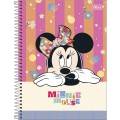 Foto ilustrativa Caderno Capa Dura Universitário Minnie Fit 10 Matérias 160 Folhas