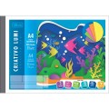 Foto ilustrativa Caderno Colado Criativo A4 Lumi Académie 50 Folhas