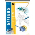 Foto ilustrativa Caderno Colado Desenho A3 Branco Académie 20 Folhas