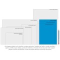 Foto ilustrativa Caderno Colado Layout A4 Branco Tilibra 50 Folhas