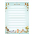 Foto ilustrativa Caderno Colado Papel Carta Pooh 50 Folhas