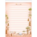 Foto ilustrativa Caderno Colado Papel Carta Pooh 50 Folhas