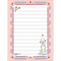 Foto ilustrativa Caderno Colado Papel de Carta Doggy 48 Folhas