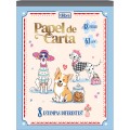Foto ilustrativa Caderno Colado Papel de Carta Doggy 48 Folhas