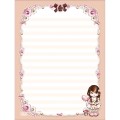 Foto ilustrativa Caderno Colado Papel de Carta Jolie 48 Folhas