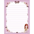 Foto ilustrativa Caderno Colado Papel de Carta Jolie 48 Folhas