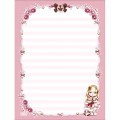 Foto ilustrativa Caderno Colado Papel de Carta Jolie 48 Folhas