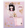 Foto ilustrativa Caderno Colado Papel de Carta Jolie 50 Folhas